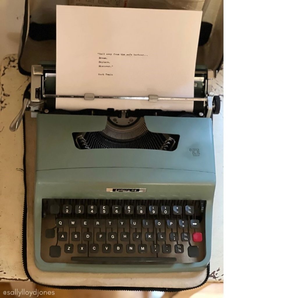 Typed on an Olivetti Lettera 32 - Sally Lloyd-Jones