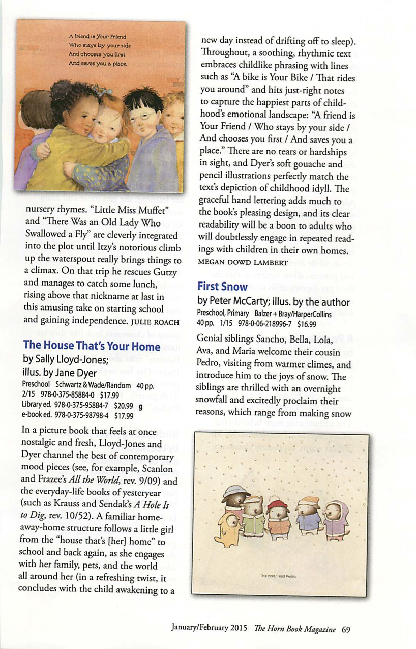Review from Horn Book, January 2015