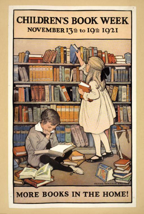 Children's Book Week poster 1921 - art by Jessie Wilcox Smith