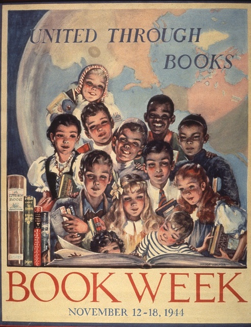Children's Book Week poster 1944 - art by Nedda Walker
