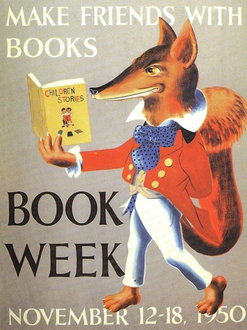 Children's Book Week poster 1950 - art by William Pene DuBois