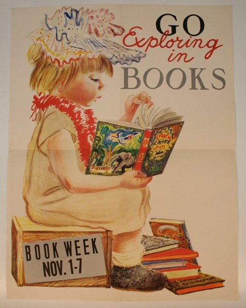 Children's Book Week poster 1959 - art by Feodor Rojankovsky