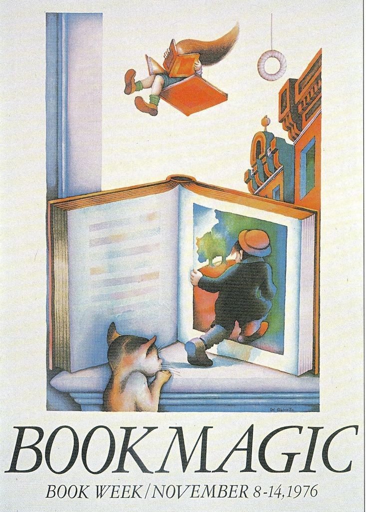Children's Book Week poster 1976 - art by Uri Shulevitz