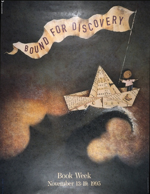 Children's Book Week poster 1995 - art by Lane Smith
