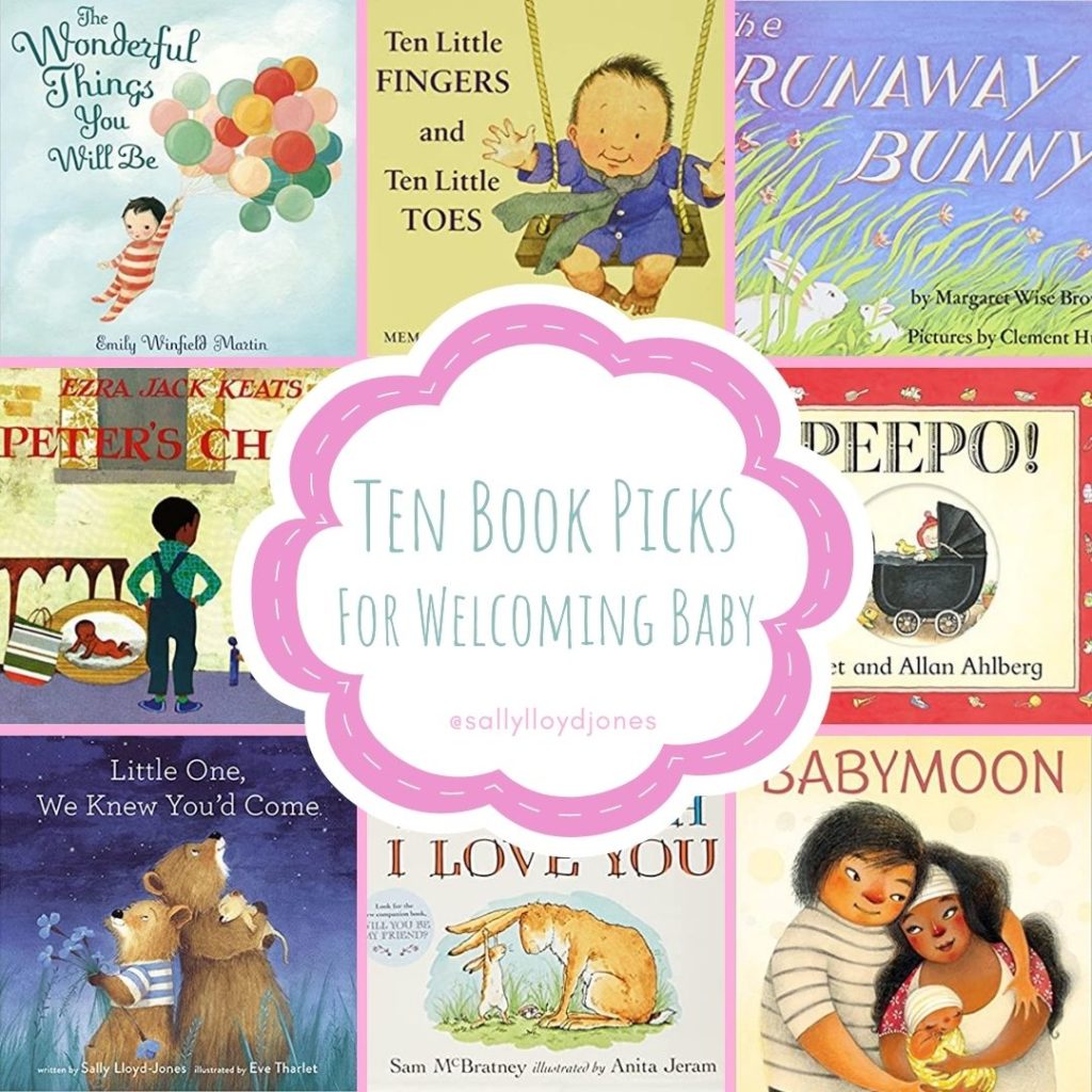 Top Ten Baby Book Picks Graphic with book covers